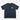 Navy blue t-shirt with a yellow x-men logo on a white background