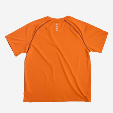 Orange athletic shirt with Star Wars Rebel logo on a white background