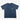 Blue athletic shirt with a logo on a white background