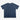 Navy blue athletic shirt with gray accents on a white background