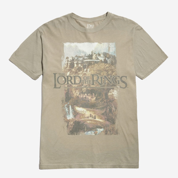 The Lord of the Rings Middle-Earth Zine Tan Tee | Heroes & Villains
