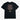 Black t-shirt with Text Mimicking the sound of the X-Men '97 TV Theme  on the back against a white background