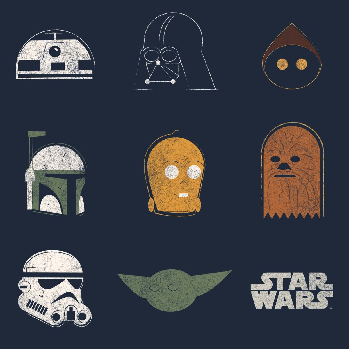 Star Wars Retro Character Tee