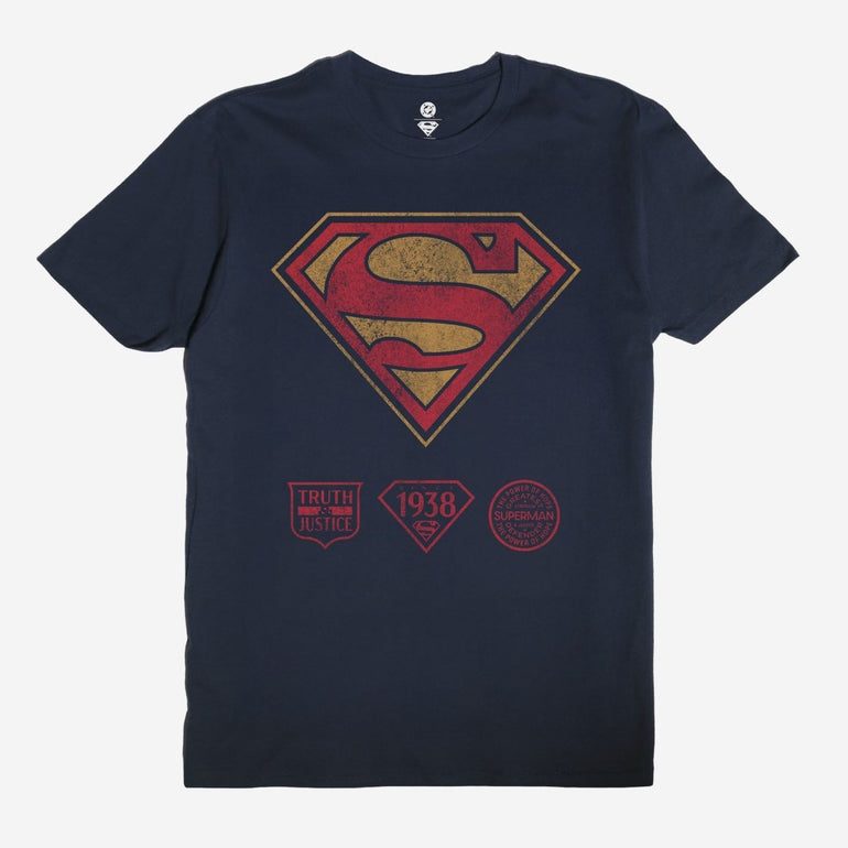 superman dress shirts Logo Men's Woven Button Down Shirt wicking material DC Comics Superman Logo T-Shirt