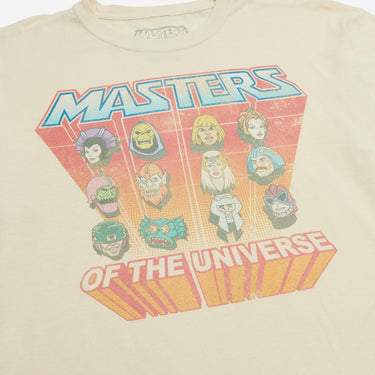 An Off-White "Natural" T-Shirt featuring a graphic showing the characters from the animated series Masters Of The Universe