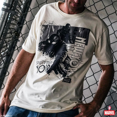 Spider Noir Web Classic Comfort Tee - Heroes & Villains-Marvel-T-Shirt