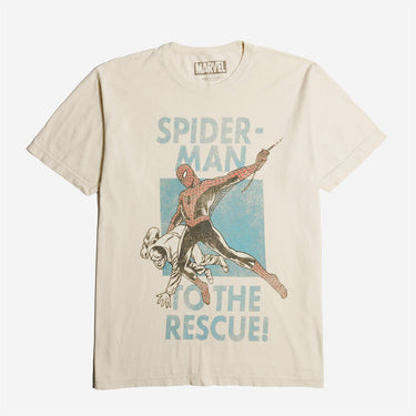 Spider-Man News Ads Vintage Soft Tee - Heroes & Villains-Marvel-T-Shirt