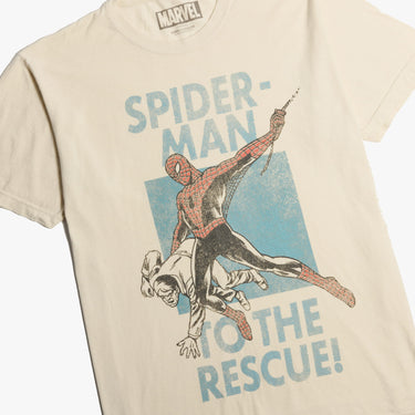 Spider-Man News Ads Zine Vintage Soft Tee - Heroes & Villains-Marvel-T-Shirt