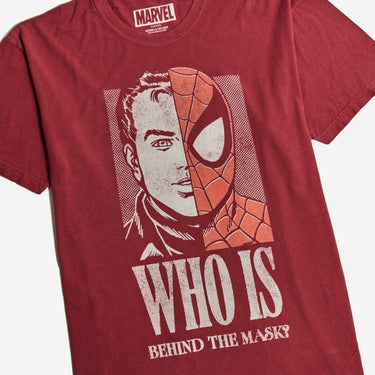 Spider-Man Half Mask Zine Vintage Soft Tee - Heroes & Villains-Marvel-T-Shirt