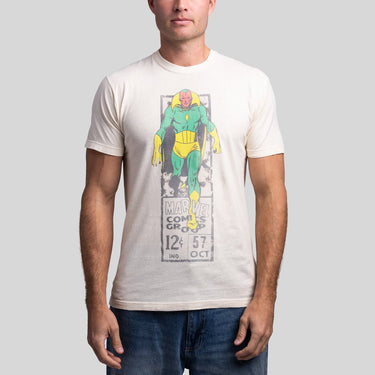 Vision Let The Game Begin Vintage Soft Tee - Heroes & Villains-Marvel-T-Shirt