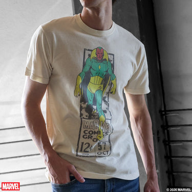 Vision Let The Game Begin Vintage Soft Tee - Heroes & Villains-Marvel-T-Shirt