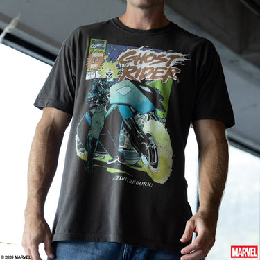 Ghost Rider Spirit Reborn Vintage Soft Tee - Heroes & Villains-Marvel-T-Shirt