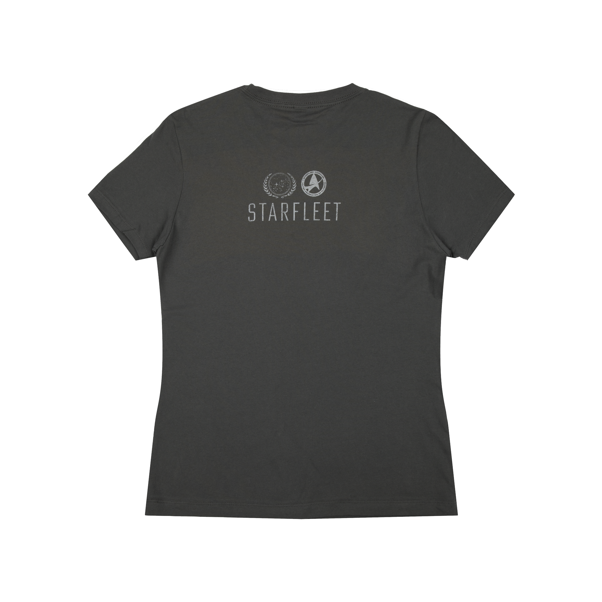 USS Enterprise Women's Charcoal Tee