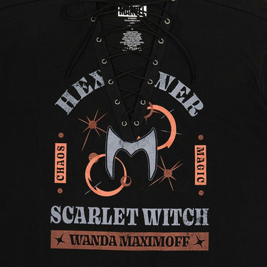 Scarlet Witch Lace Up Tee - Heroes & Villains-Marvel-T-Shirt
