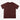 Maroon t-shirt with red accents on a white background