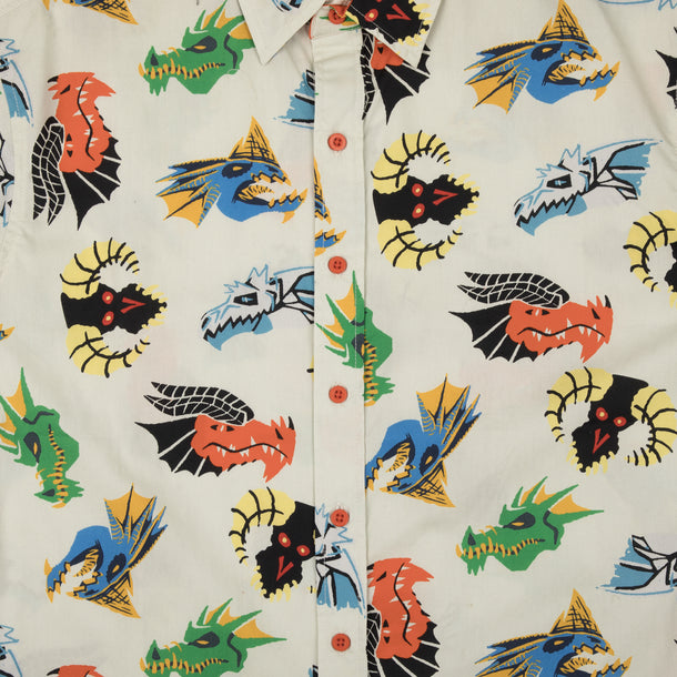 Chromatic Dragons All Over Print Button Down