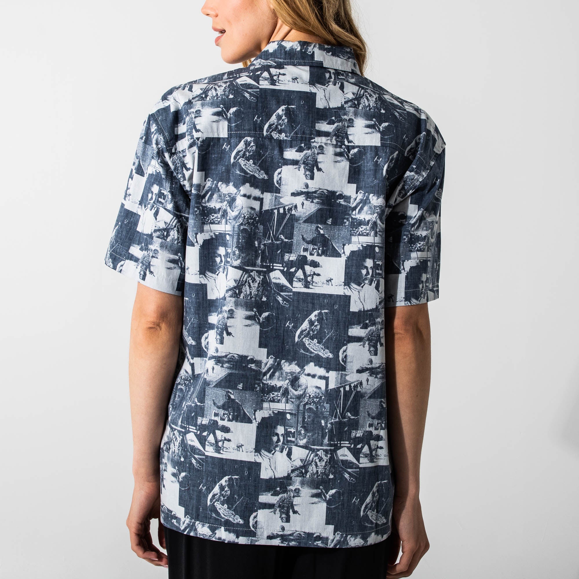 Empire Strikes Back All Over Film Print Button-Down Shirt