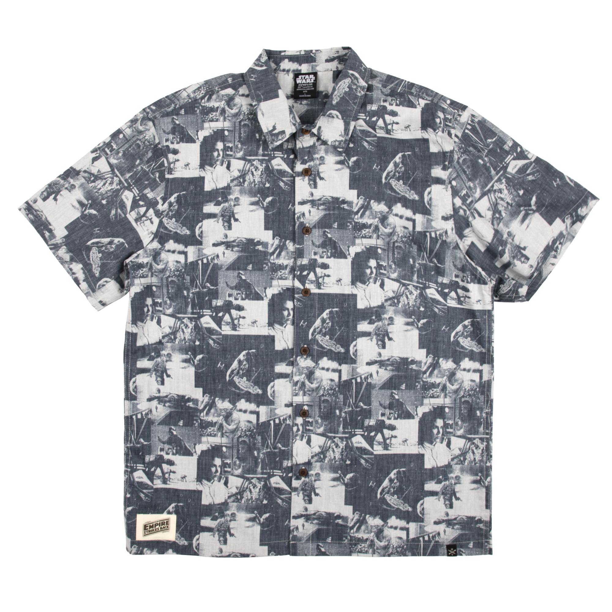 Empire Strikes Back All Over Film Print Button-Down Shirt