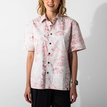 The Flash All Over Comic Print Button-Down Shirt - Heroes & Villains-DC Comics-Button-Down