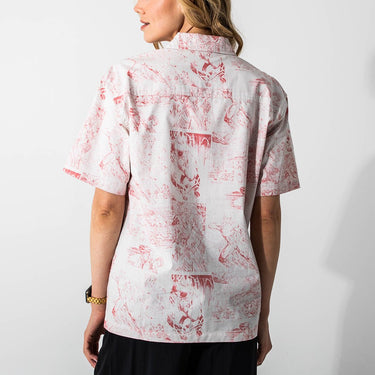 The Flash All Over Comic Print Button-Down Shirt - Heroes & Villains-DC Comics-Button-Down