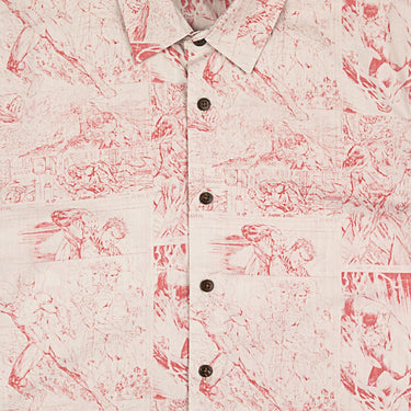 The Flash All Over Comic Print Button-Down Shirt - Heroes & Villains-DC Comics-Button-Down