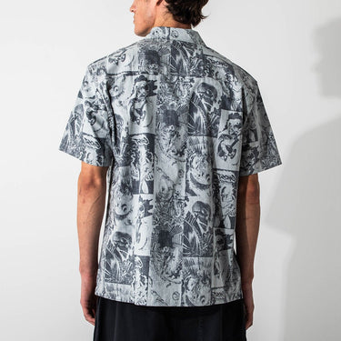 Ghost Rider All Over Comic Print Button-Down Shirt - Heroes & Villains-Marvel-Button-Down