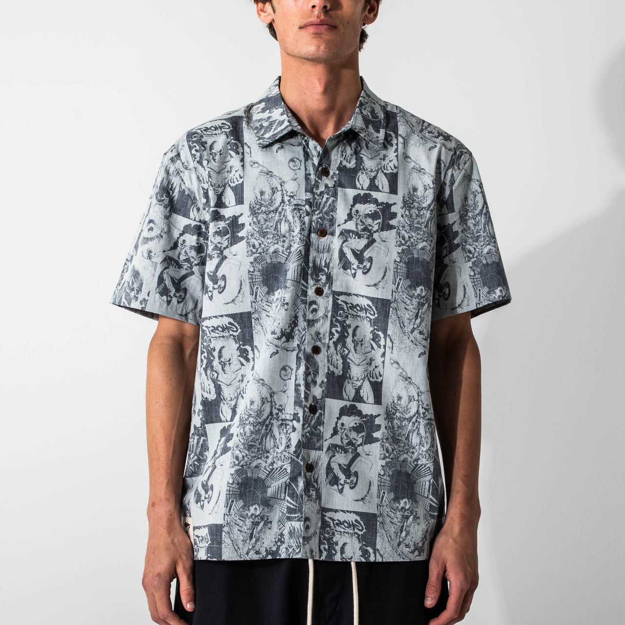 marvel dress shirts Iron Man Hall of Armor KUNUFLEX Short Sleeve Shirt by RSVLTS