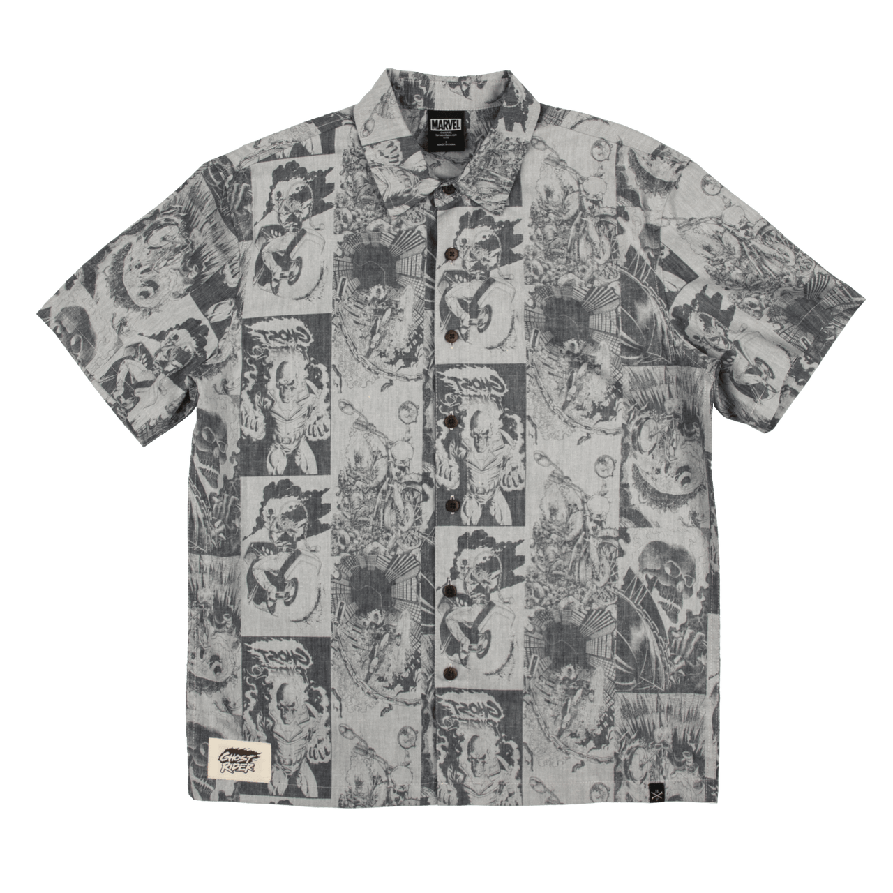 marvel dress shirts RSVLTS-Spider-Man-The Spidey Bunch-Short Sleeved Shirt 2XL