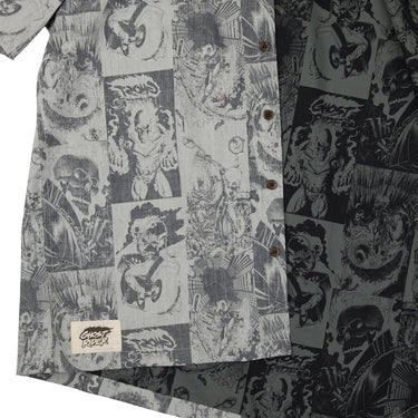 Ghost Rider All Over Comic Print Button-Down Shirt - Heroes & Villains-Marvel-Button-Down