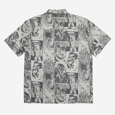 Ghost Rider All Over Comic Print Button-Down Shirt - Heroes & Villains-Marvel-Button-Down