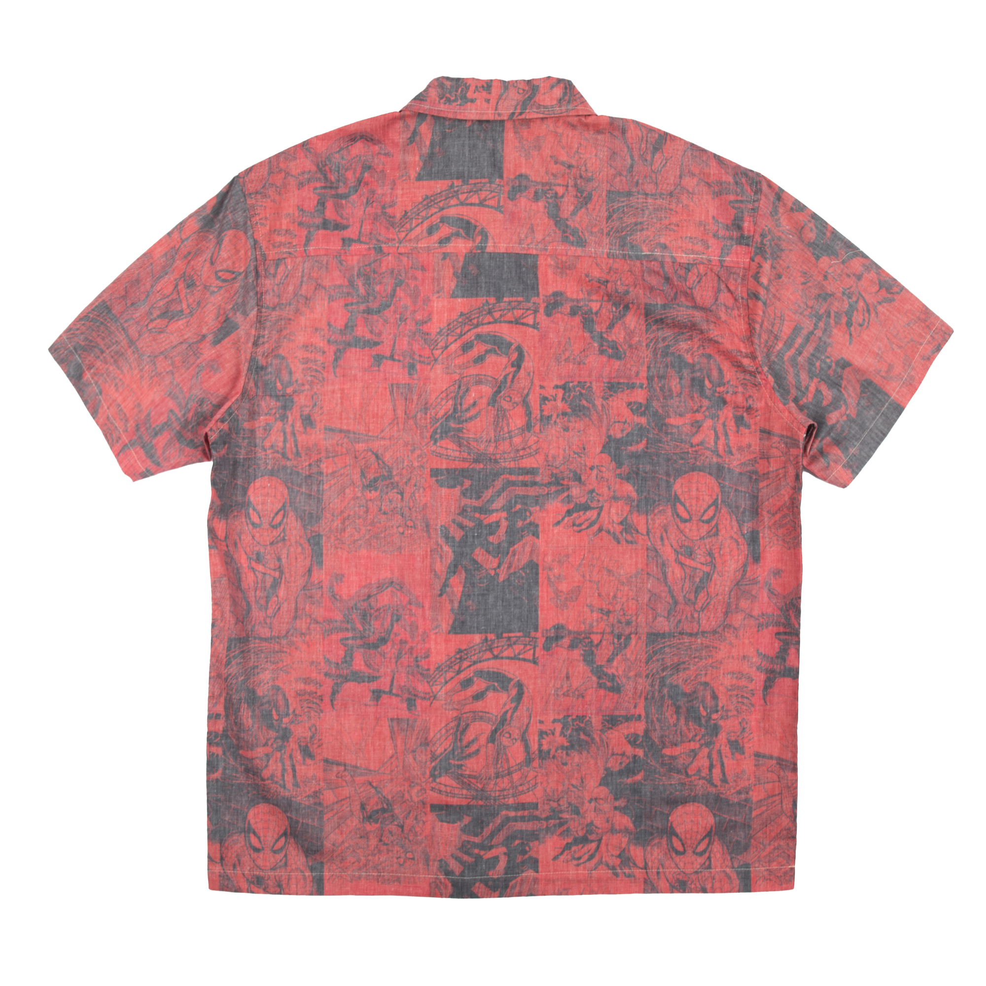 Spider-Man All Over Comic Print Button-Down Shirt