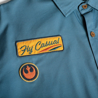 Fly Casual Mechanic Chainstitch Work Shirt - Heroes & Villains-Star Wars-Button-Down