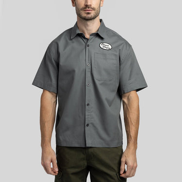 Batman Mechanic Chainstitch Work Shirt - Heroes & Villains-DC Comics-Button-Down