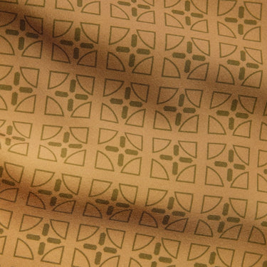Gold fabric with  geometric pattern