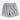 Gray striped shorts on a light gray background