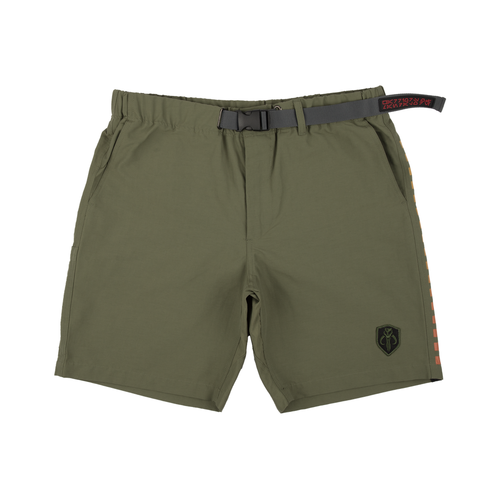 Star Wars Warriors of Mandalore Olive Green Belted Cargo Shorts, Official  Apparel & Accessories