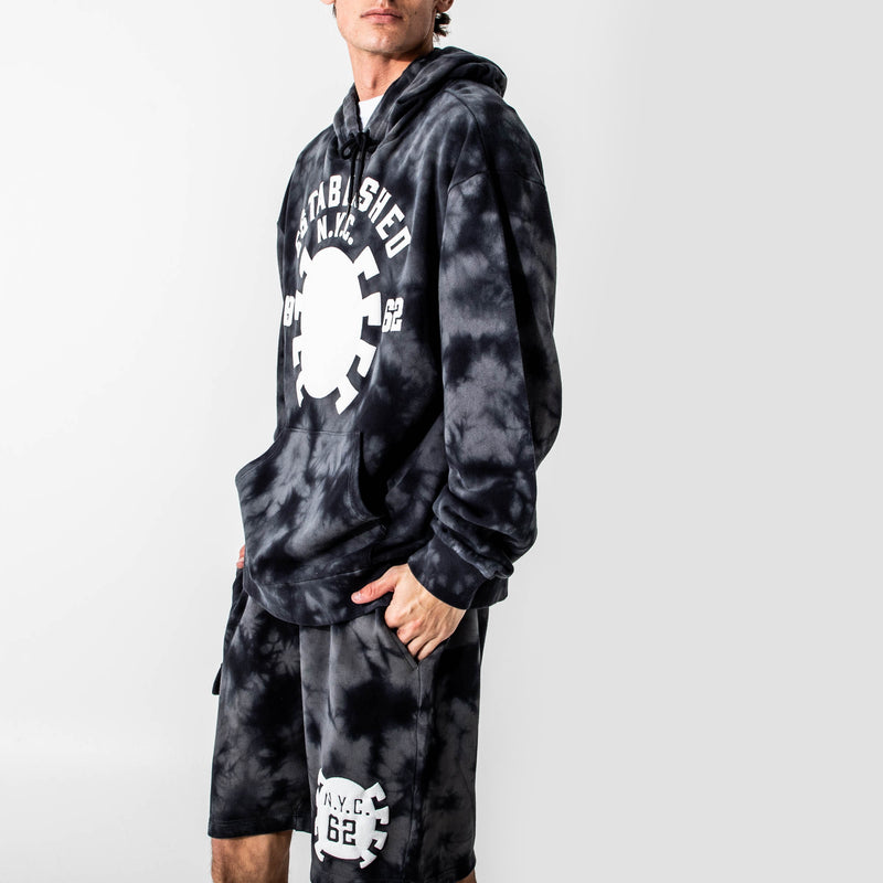 Spider-man EST 1962 NYC Cloud Wash Hoodie and Shorts Lounge Set