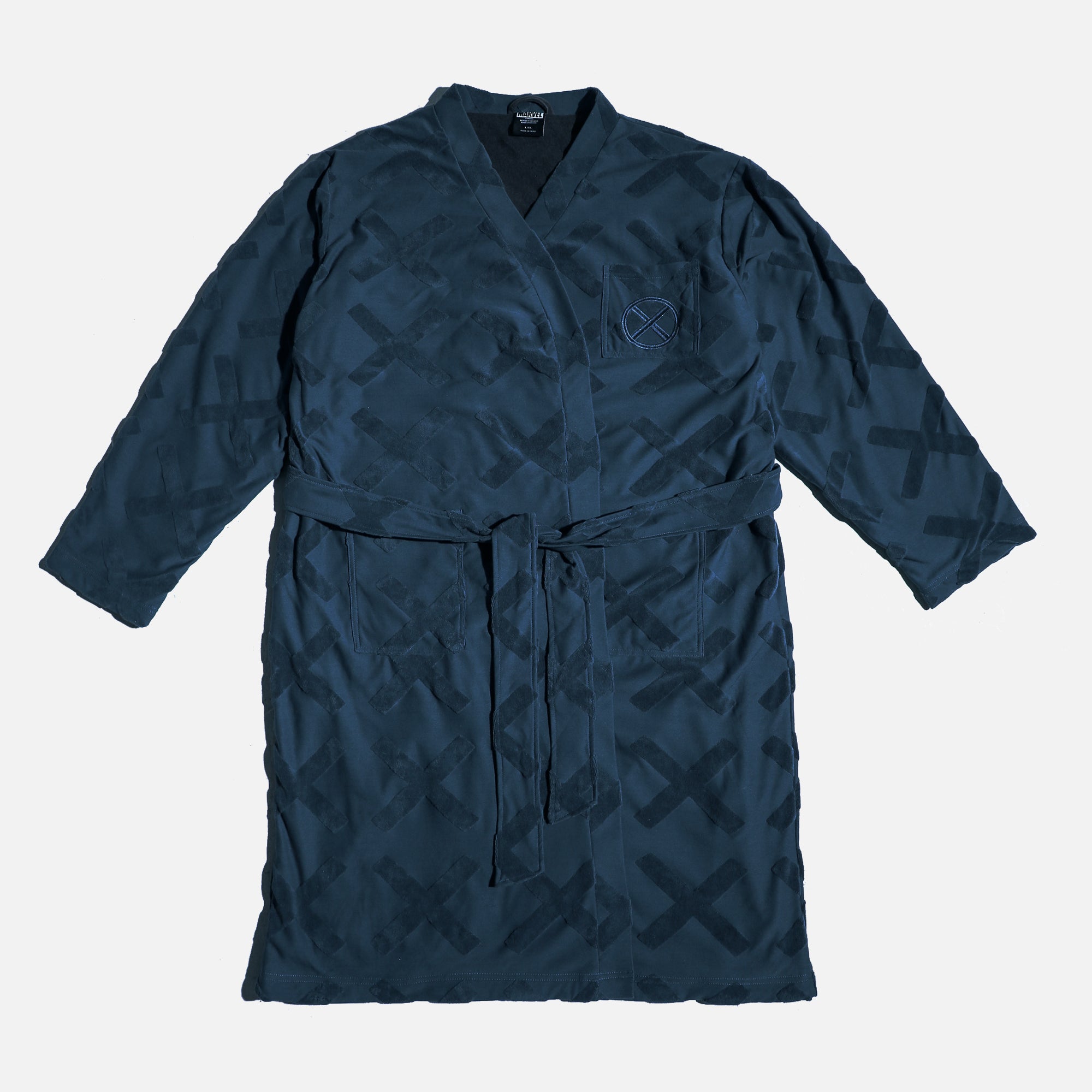Marvel X-Men Navy Terry Cloth Robe | Official Apparel & Accessories ...