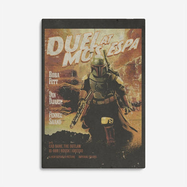 Duel at Mos Espa Western Canvas Print - Heroes & Villains-Star Wars-Wall Decor