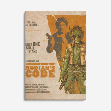 Rodian's Code Western Canvas Print - Heroes & Villains-Star Wars-Wall Decor