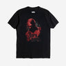Front view of Marvel Daredevil The Masked Man black t-shirt