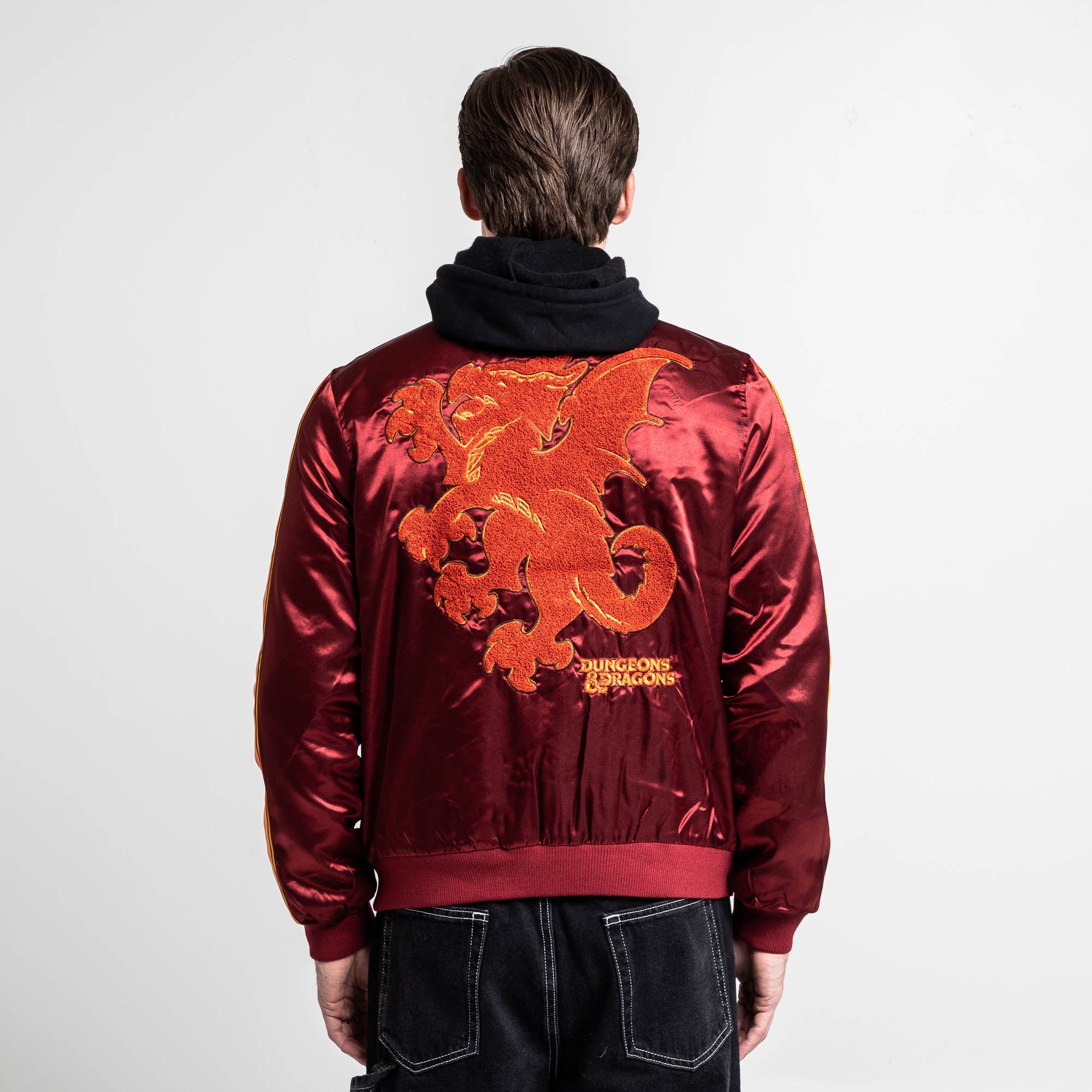 Retro Red Dragon Bomber Jacket