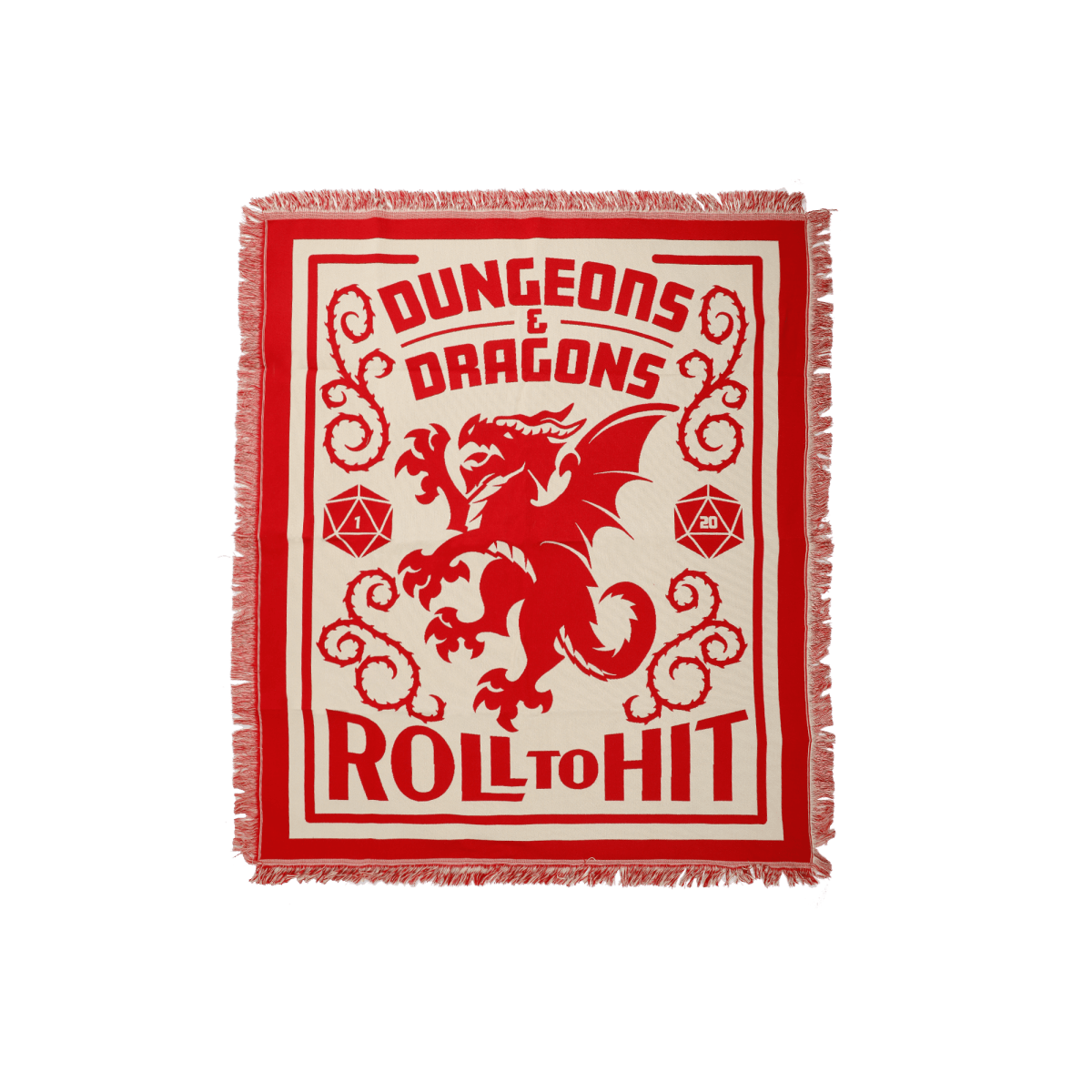 Dungeons & Dragons Roll to Hit Throw Blanket
