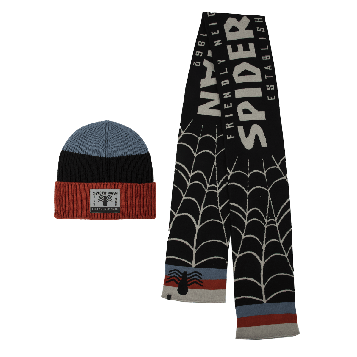 Ensemble écharpe et bonnet Spider-Man