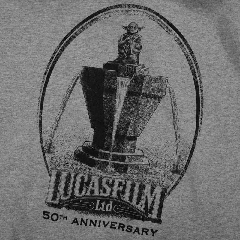 Lucasfilm 50th Anniversary Yoda Fountain Grey Hoodie