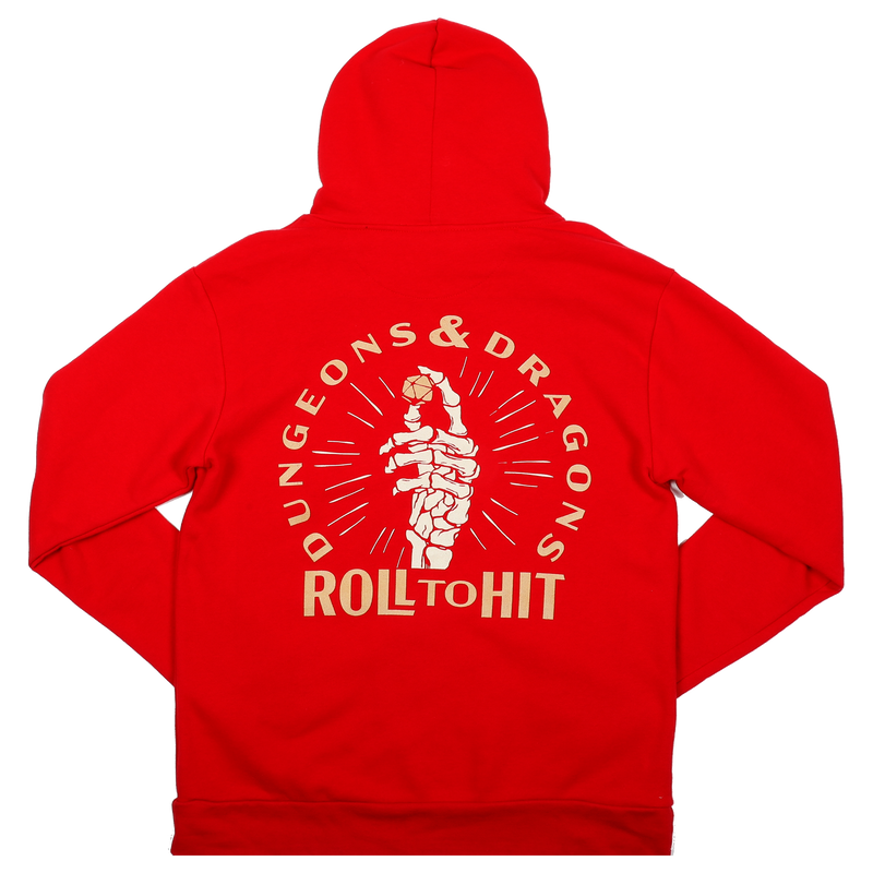 D&D Roll to Hit Red Hoodie