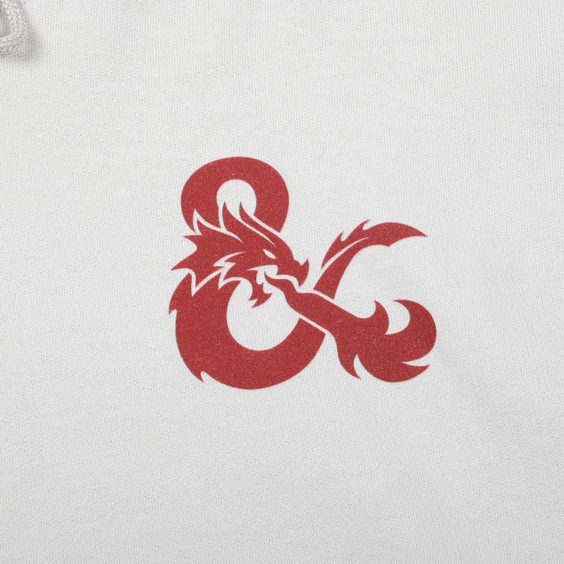 D&D Roll to Hit Heraldry Red Dragon Natural Hoodie