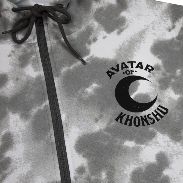 Avatar Of Khonshu Grey Tie Dye Hoodie