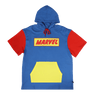 Retro Marvel Comics Group Short Sleeve Hoodie - Heroes & Villains-Marvel-Short Sleeve Hoodie