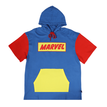 Retro Marvel Comics Group Short Sleeve Hoodie